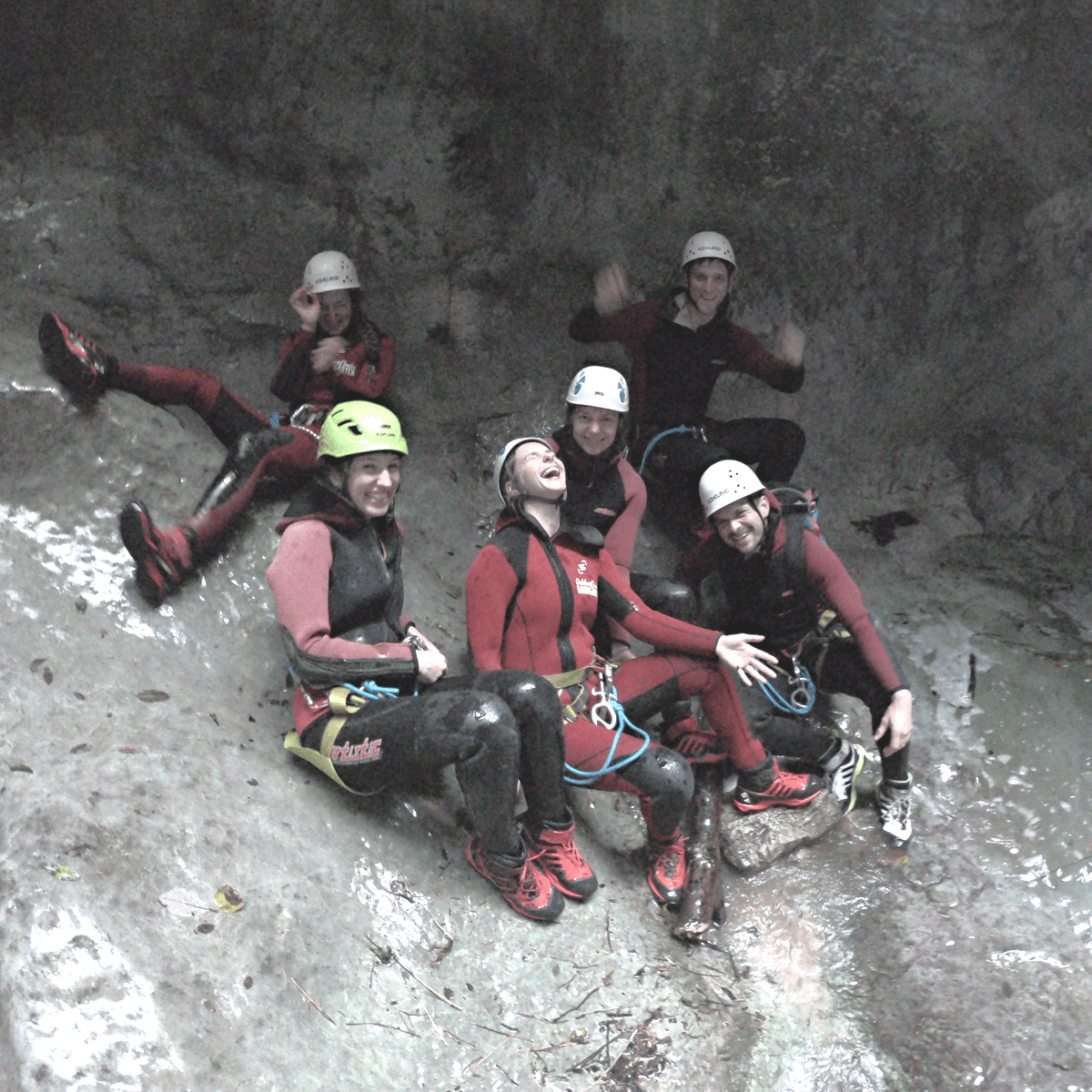 Spaß haben in der Schlucht