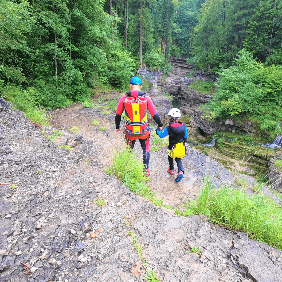 Zustieg zur Schlucht
