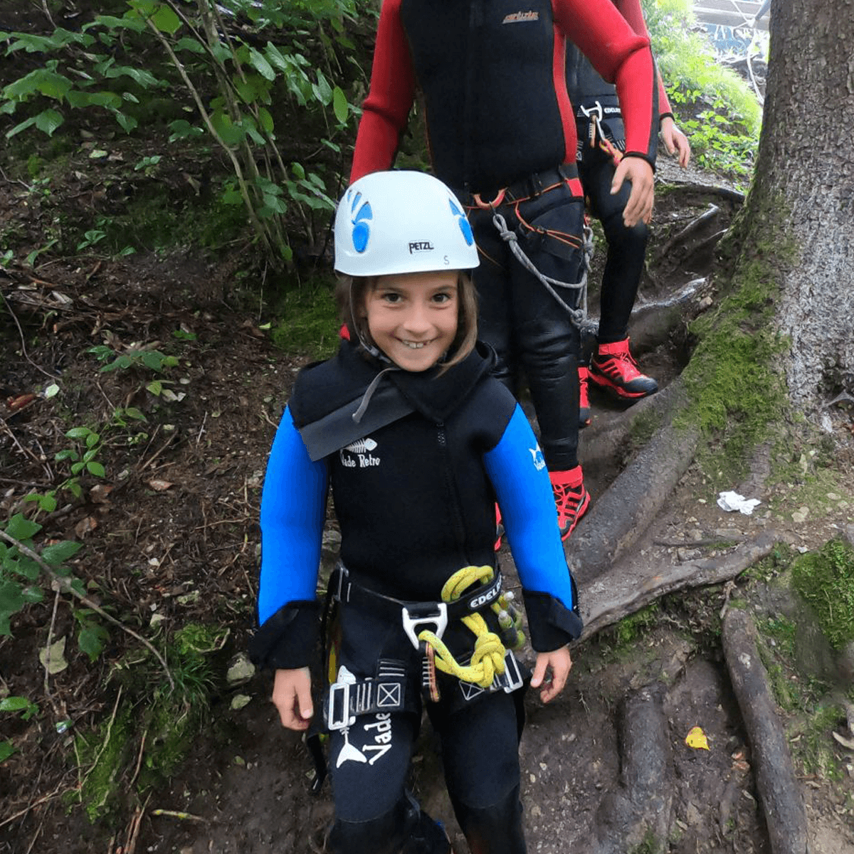GlÃ¼ckliche Lina beim Canyoning