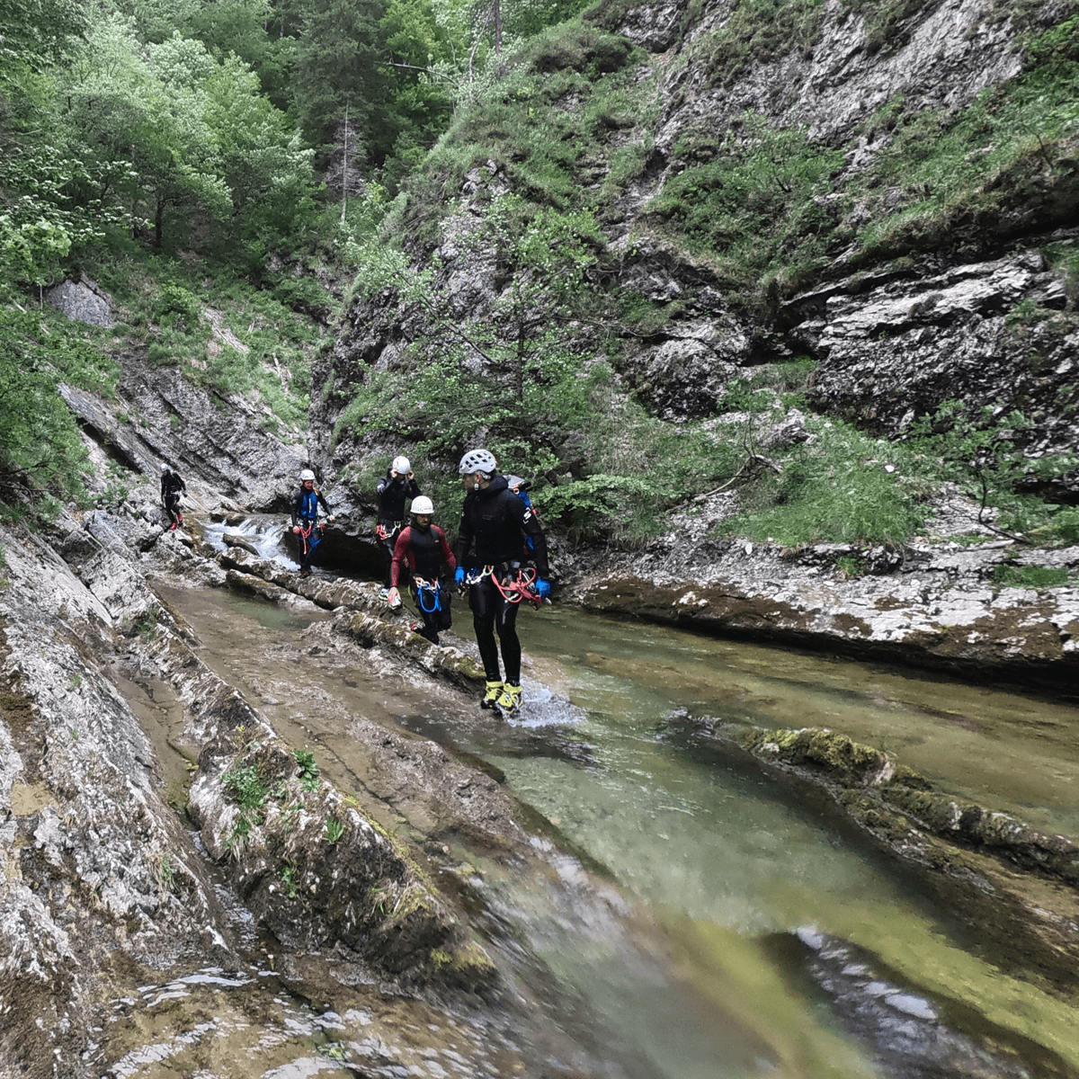 Canyoning mit Freunden